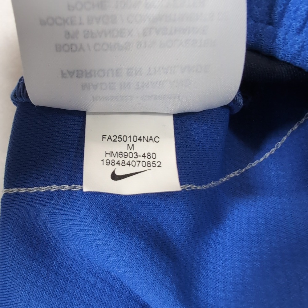 Nike Dallas Mavericks Dri-FIT Zone Pants Mens Medium Blue On Court Warm Up NBA - Picture 6 of 9